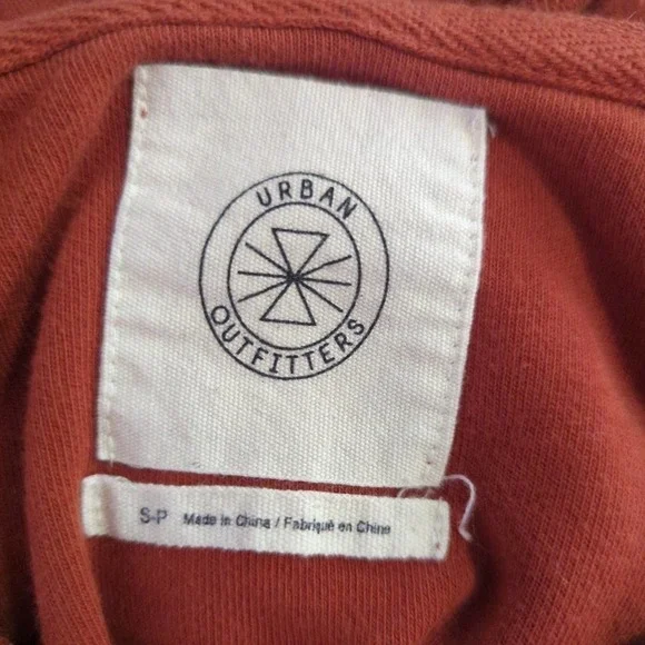 URBAN Outfitters Fletcher Sweatshirt Oversized Hoodie Woman's Size Small Orange - Picture 8 of 10